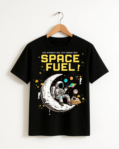 Space_Fuel_Black_Front_T-shirt