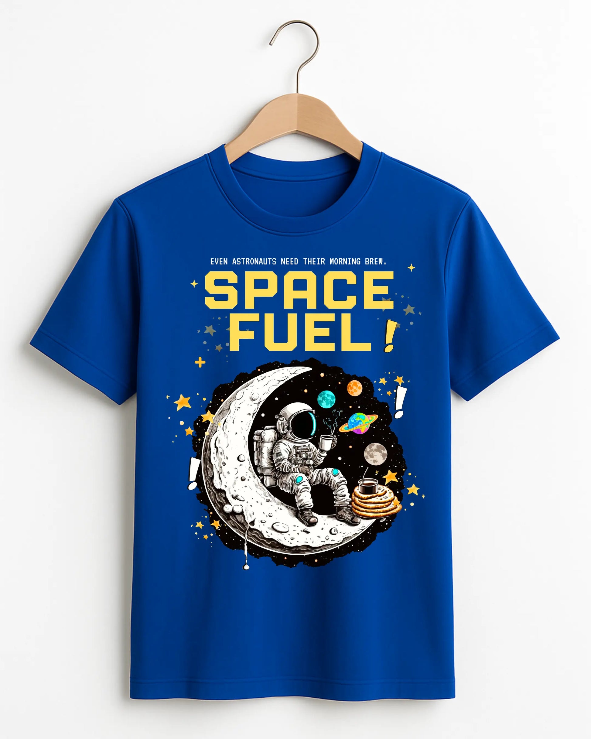 Space_Fuel_Blue_Front_T-shirt