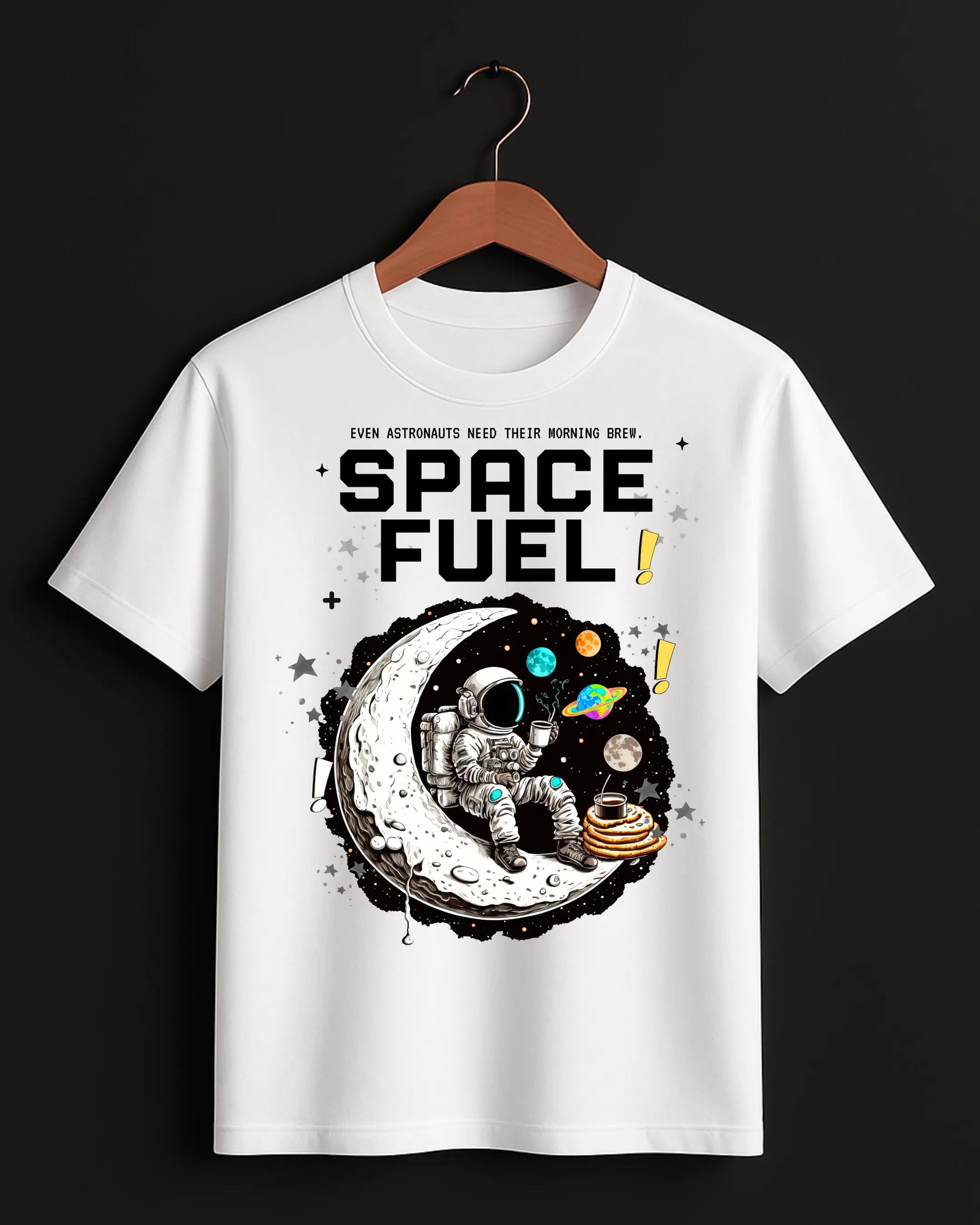 Space_Fuel_White_Front_T-shirt