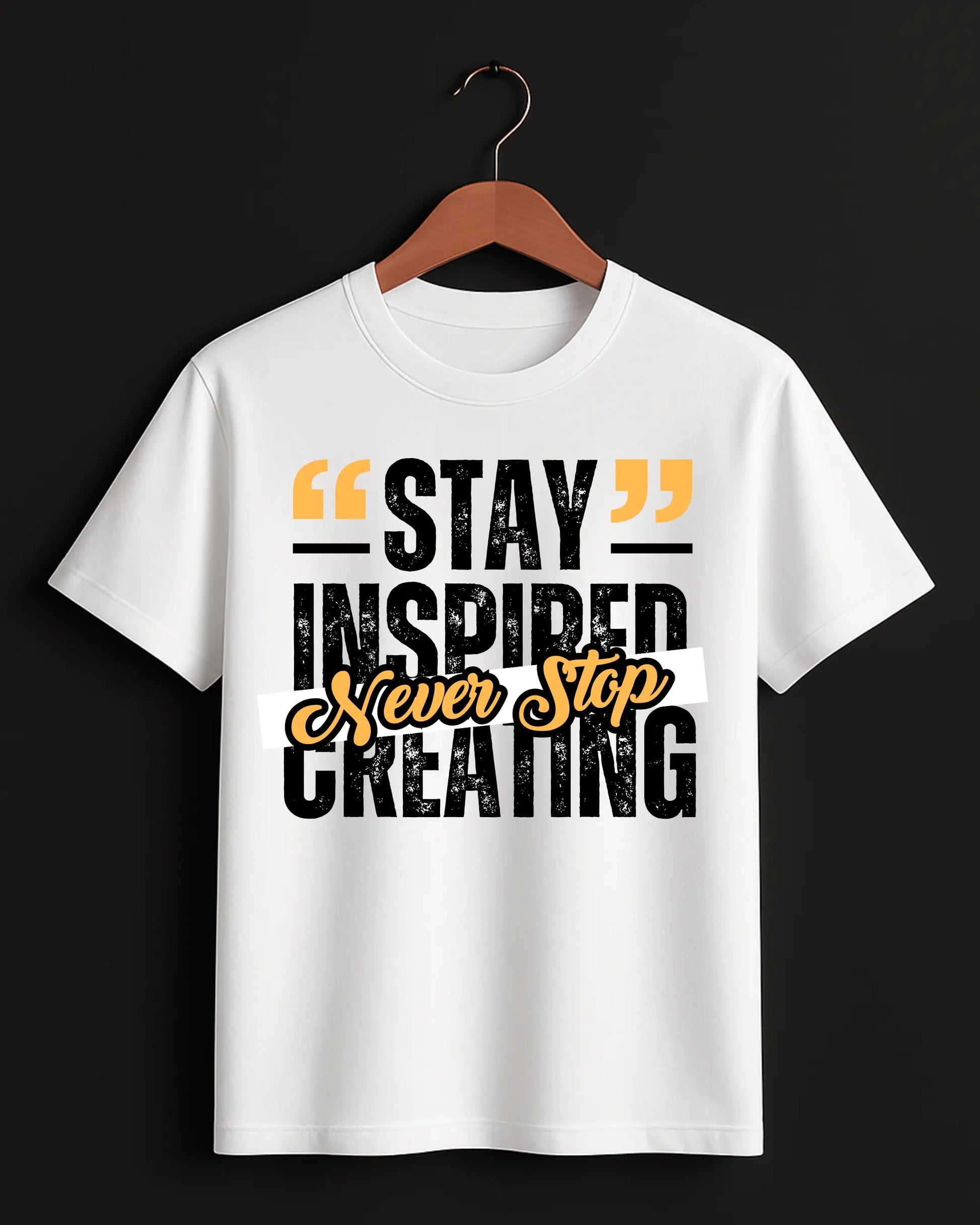Stay_Inspired_Never_Stop_Creating_White_Front_T-shirt