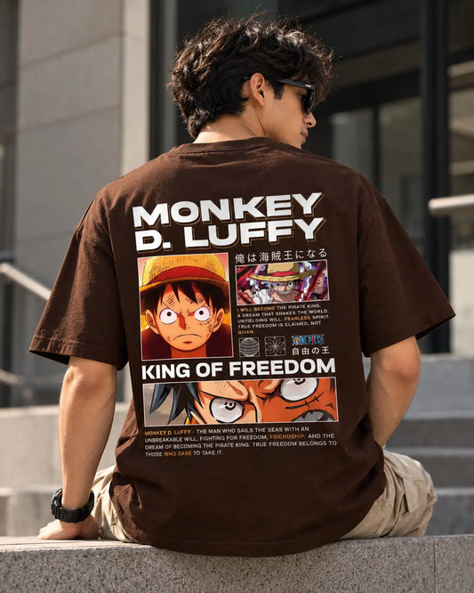 Luffy Oversized Graphic Tee – Shade And Thread