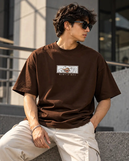 Luffy Oversized Graphic Tee – Shade And Thread