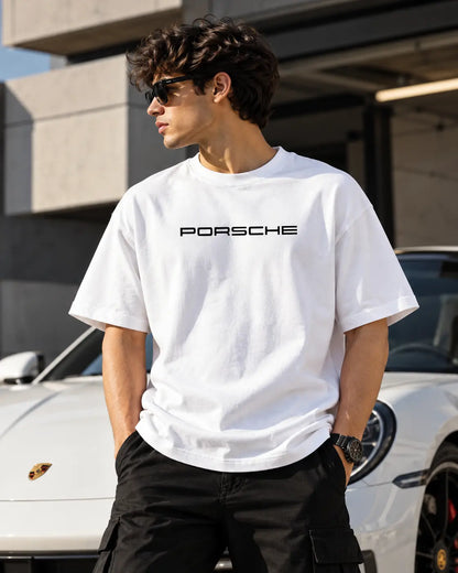 Porsche Oversized Graphic Tee – Shade And Thread