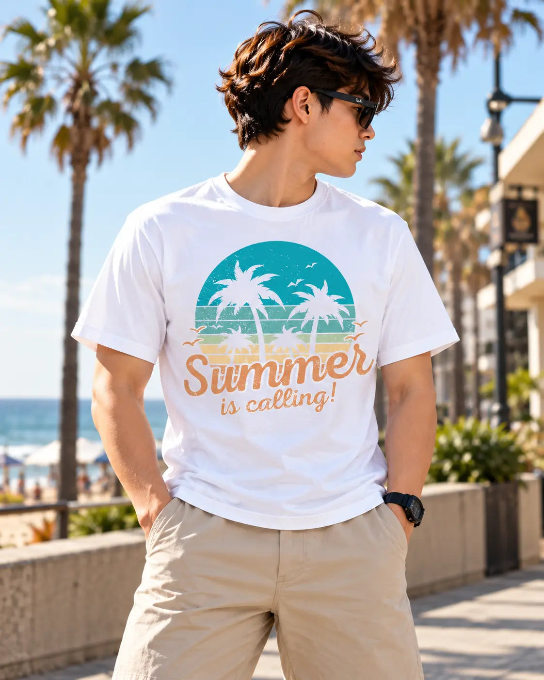 Summer Is Calling Graphic Tee – Shade And Thread