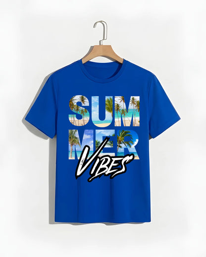 Summer_Vibes_-_Modern_Blue_T-shirt