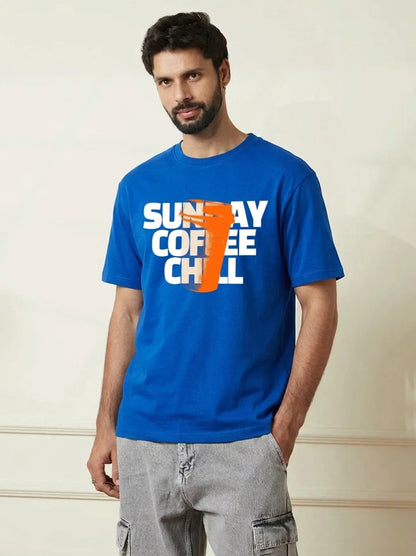 Sunday_Coffee_Chill_Blue_Model_T-shirt