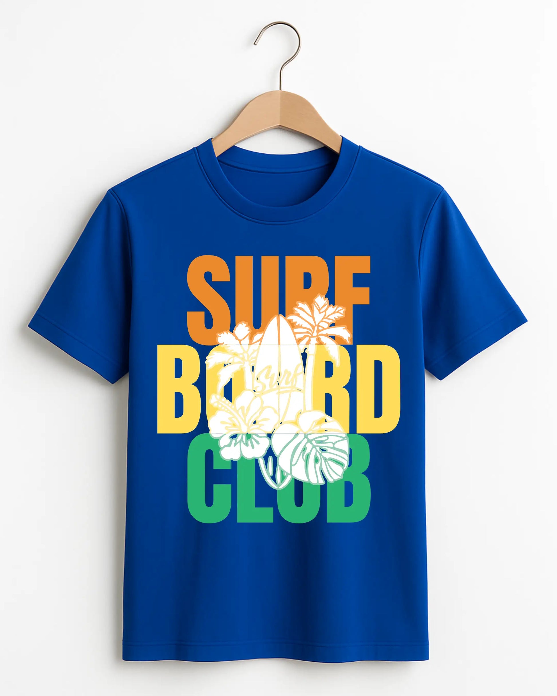 Surf_Board_Club_Blue_Front_T-shirt