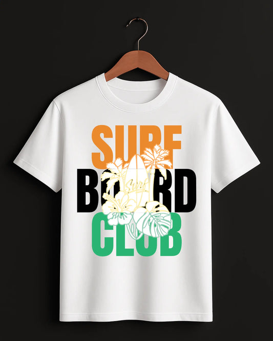 Surf_Board_Club_White_Front_T-shirt