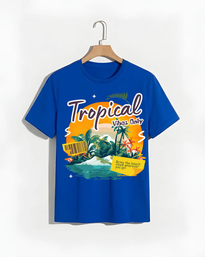 Tropical_Vibes_Only_Blue_T-shirt