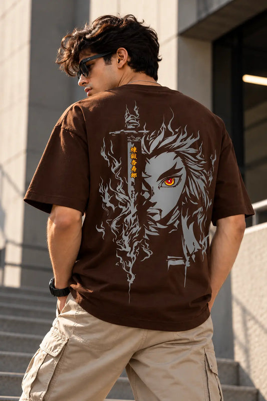 Demon Slayer Oversized Graphic Tee – Shade And Thread