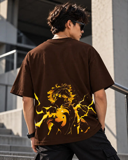 Zenitsu Oversized Graphic Tee – Shade And Thread