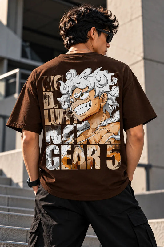 Luffy Gear 5 Oversized Graphic Tee – Shade And Thread