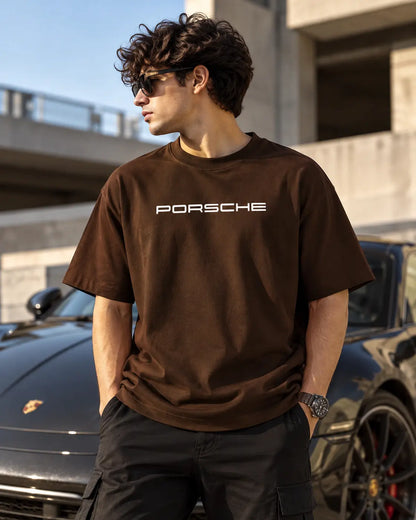 Porsche Oversized Graphic Tee – Shade And Thread