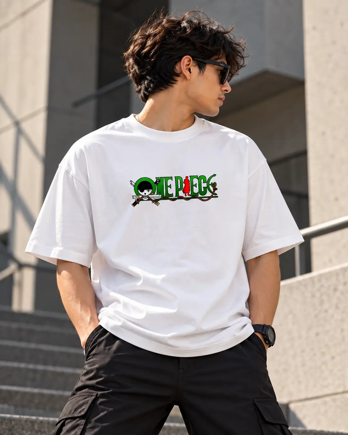 Zoro Oversized Graphic Tee – Shade And Thread