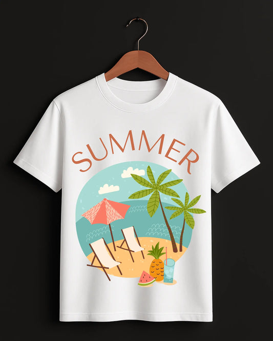 summer_White_Front_T-shirt
